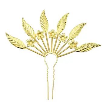 Египет Златни Метални Фиби за коса-Аксесоари за коса Lady Разклона За коса, Листа, Цветя, Сватбена прическа Африка Тайланд Вечерни украса на Подарък