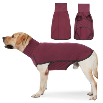 Есенното облекло за кучета Супер Топла мека яке за кучета за малки, Средни и големи кучета Гъвкава ветрозащитная зимни дрехи за кучета Пуловер за кучета Риза
