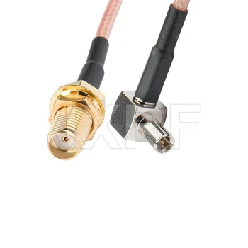 Жак JXRF RP SMA към SMA F женски SMA до CRC9 TS9 SMA удължителен кабел Коаксиален кабел за връзка с косичкой 15 см RG316 за 3G, 4G Модем Рутер