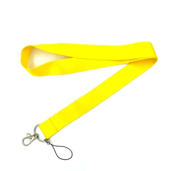 Жълт Цвят Аниме Ремък Притежателя Икона Документ За Самоличност Въжета Мобилен Телефон Въже Ключ Ремък Шийни Колани Ключодържател Ключодържател
