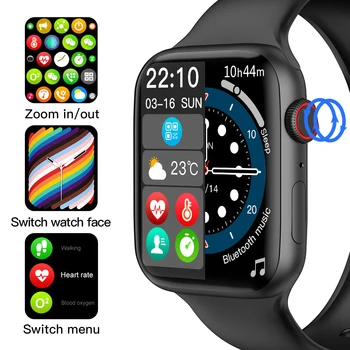 за Apple Watch W27 Pro Смарт часовници За мъже и жени Безжична зареждане на NFC Отговор на предизвикателството на IP68 Водоустойчив Смарт часовници PK IWO W46 W37 серия 7