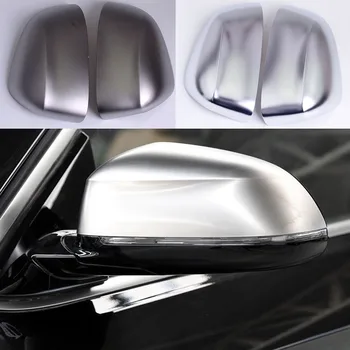 За BMW X3 G01 2018-2019 Сребристо-сиво Странично Крило за Обратно виждане Капаци Огледала за Обратно виждане Калъф Замяна капак Завърши 2 бр.