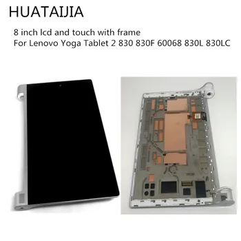 За Lenovo Yoga Tablet 2 830 830F 60068 830L 830LC Пълен Екран Дигитайзер, Сензор в събирането на 8-инчов LCD дисплей и сензорен екран с рамка