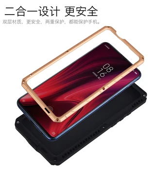 За Xiaomi Redmi K20 / K20 Pro Калъф IMATCH Алуминий Метален Силикон устойчив на удари Калъф за Xiaomi Mi 9T Pro Грязезащитный устойчив на удари калъф