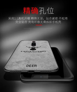 За Xiaomi Redmi K20 Pro Калъф Мек Силикон+с Твърда кърпа Елен Тънък Защитен Калъф за задната част на капачката за xiaomi mi 9T Pro k20pro shell