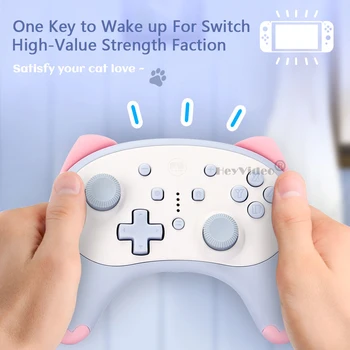 За Безжичния контролер на Nintendo Включете Bluetooth-съвместим Геймпад за игра джойстик Switch Lite с Дръжка Глас събуждане