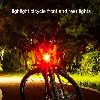 Задна светлина на Велосипеда и Аксесоари за Велосипеди 3 Модели Водоустойчиви LED Велосипеди Заден Сигнален Фенер за Каска и Фенерче