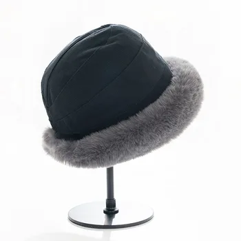 Зимна плюшен топло рибарска шапка дамски удебелена мразоустойчив шапка за басейна ветрозащитная северо-източна шапка плюс вълнена монголска шапка ново кофа