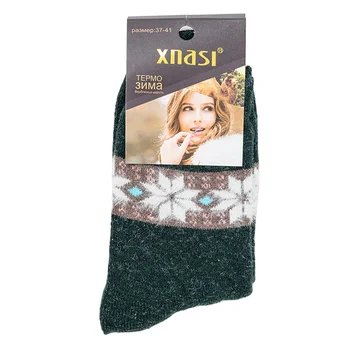 Зимни дамски чорапи Русия Стопли Вълна Сгъстява Съдържат Козината Козината на Заек Меки Необходими Удобни и Висококачествени дамски чорапи