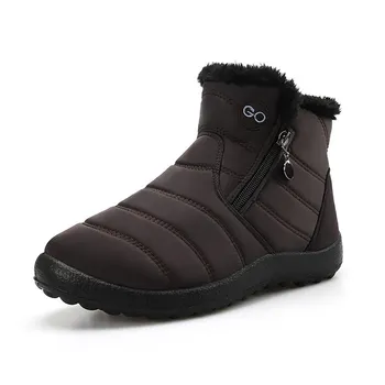 Зимни обувки мъжки обувки 2022 модни непромокаеми зимни обувки, мъжки маратонки топли плюшени обикновена обувки на плоска подметка botas hombre голям размер