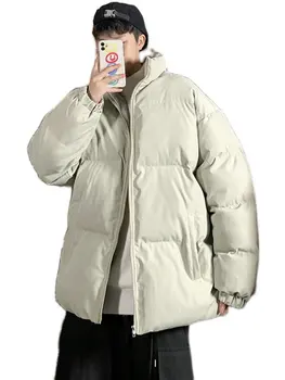 Зимно яке за Мъже паркове Утолщенное топло палто, Мъжки сака с шал яка подпора Однотонная сако, Палто, Дамска мода Нова градинска облекло 5XL