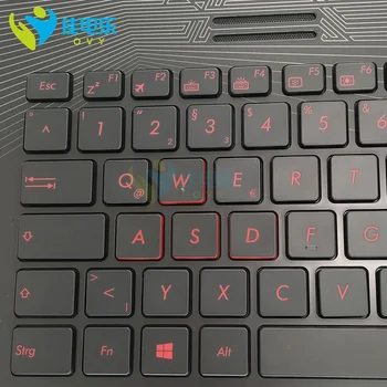 Истинска немска клавиатура с подсветка за ASUS ROG GL752V GL752 VW GL752VM GL752VL GR Клавиатури за лаптопи C черупка главни букви 13N0-S6A0701