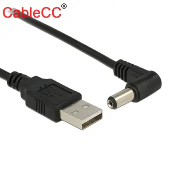 Кабел Chenyang 80 см USB 2.0 A Вида на куплунга, а под прав ъгъл от 90 градуса 5,5 x 2,1 мм DC 5 v захранващият кабел Бочкообразный Конектор Кабел за зареждане