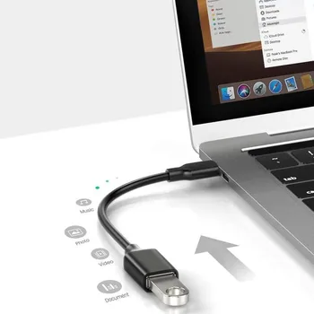 Кабел-адаптер Тип C USB 3.0 OTG Кабел USB-C Включете към USB3.0 Женски Метален Преобразувател Тип-C Синхронизация на Данни OTG За Xiaomi Samsun