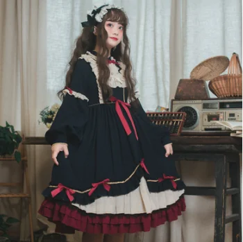 кавайная момиче готическа лолита op cosplay японското хубава рокля лолита 