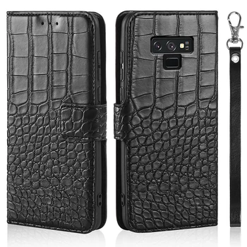 калъф за Samsung Galaxy Note 9 Калъф от кожа на крокодил текстура Калъф за вашия телефон, Калъфи за Samsung Galaxy Note 9 на Корпуса флип