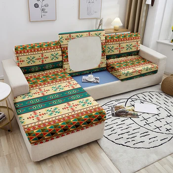 Калъф за възглавници диванного седалки Етнически Калъфи за мека мебел за хол Калъф за диван Мек еластичен Калъф за дивана Защитник на Мебели