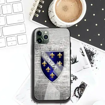 Калъф за мобилен телефон с флага на Босна и Херцеговина от закалено стъкло за iPhone 11 Pro XR XS MAX 8 X 7 6S 6 Plus SE 2020 калъф