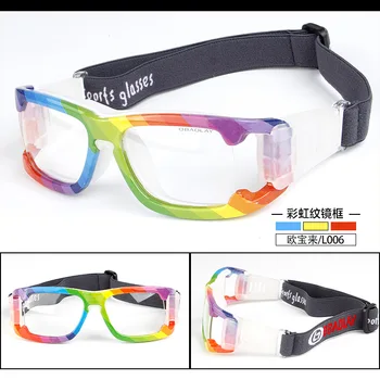 Камуфлаж Професионални баскетболни очила Футболни спортни очила очила за очила, рамки за очила отговаря на оптични лещи за късогледство късоглед