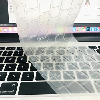 Капак на клавиатурата за Apple Macbook pro13/16/15 Air13 инча цялата серия Лаптоп силиконов Калъф Прозрачен Прозрачен Защитен филм ЕС/САЩ