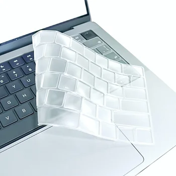 Капак на клавиатурата за Apple, Новият MacBook Pro 14 инча 2021 M1 A2442/ MacBook Pro 16 инча 2021 M1 Max A2485 Прозрачни силиконови меки калъфи