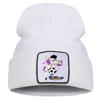 Капитан Цубаса Япония Аниме Печат на Шапки, Шапки Хип-хоп, Улични Унисекс Шапки Благородна Вязаная капачка Креативна Ежедневни шапка