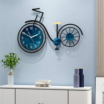 Качествени Акрилни часовници, Висящи на стената, Художествени Дизайнерски часовници за велосипед, Кварцов Безшумни Спални, Начало декор, Horloge WF1105