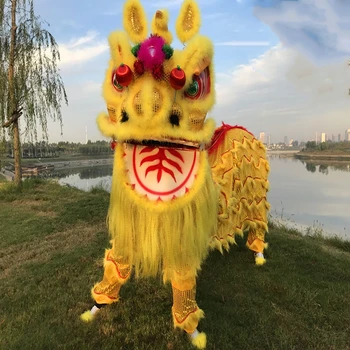 Китайският танцов костюм на Лъв на традиционната училищна парти cosplay костюм Възрастен размера на костюми лъв