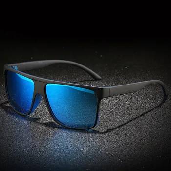 Класически Поляризирани Слънчеви очила Корпоративна дизайн Покритие Огледални очила Мъжки Квадратни Слънчеви очила за шофиране UV400 нюанси gafas de sol