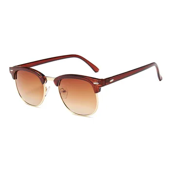Класически Слънчеви очила Луксозни Маркови Дизайнерски Реколта Женски Мъжки Слънчеви очила в полурамке Модни нюанси UV400 Очила Oculos De Sol