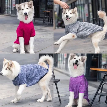 Класически топли дрехи за кучета Кученце Дрехи за домашни котки Пуловер, Сако, Палто Зимна Мода Мека За по-Големи Кучета 3XL-6XL