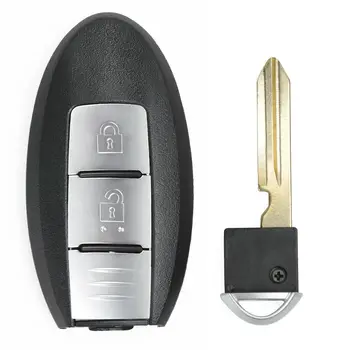 Ключодържател Keyecu Smart Remote Key 2 бутона 433 Mhz ID46 Ключодържател за Nissan Micra / Juke / World / Забележка - FCC: TWB1G662 , МОДЕЛ : TWB1G662
