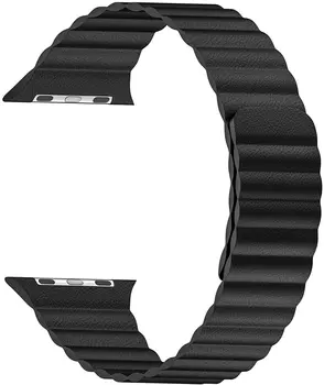 Кожена контур за каишка за Apple Watch 44 мм 40 мм 38 мм 42 мм магнитна гривна за колан гривна кореа за iWatch 5 4 3 2 SE 6