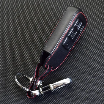 Кожени Калъфи за автомобилни Ключове за Volvo XC70 XC60, V70, V60, S60, S80 V40 5 Бутона Smart-Ключодържател за Дистанционно Управление с Дистанционно Управление Защитно покритие