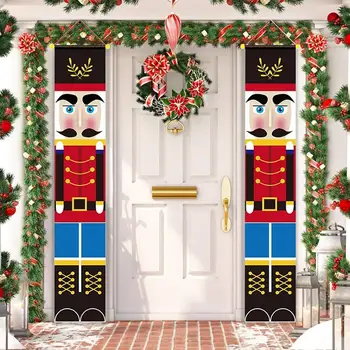 Коледен Окачен Врата Банер Коледна Украса се Ожени Коледна Украса за Дома на Открито Коледен Натальный Декор Нова Година 2022