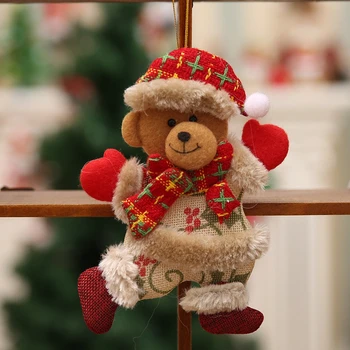 Коледна Украса На Коледна Елха, Висящи Декор Сладък Коледен Декор Обзавеждане Лосове Снежен Човек Да Е Съобразена Играчка Кукла Ръчно Изработени За Дома