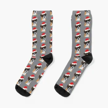 Коледни чорапи за кучета-Дамски боксерки най-Добрите черни чорапи до коляното за Мъже