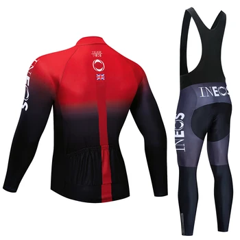 Комплект за колоездене за Мъже велосипедна облекло 2022 Велосипедна форма INEOS Team Зимни дрехи от Ню Джърси Лигавник Шорти МТБ Триатлон Ropa ciclismo