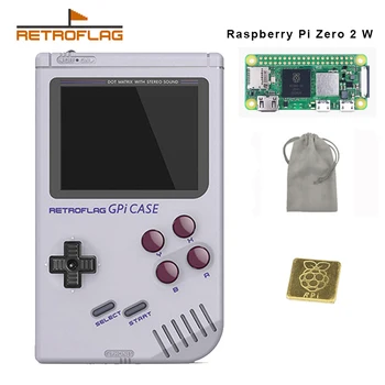 Комплект калъф Retroflag GPi с радиатор за Raspberry Pi Zero и Zero-W с безопасни выключением Преносими плейъри