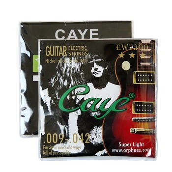 Комплект струни за електрическа китара серия Orphee Caye-EW (.011-.050) (.010-.046)/(.009-.042)/(.009-.046) по ваш избор 6 бр./компл.