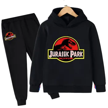 Комплекти детско облекло за деца на възраст от 4 до 14 години Костюми динозавър за момчета, Спортни костюми Детски Парк 