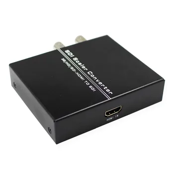 Конвертор HDMI в двойна SDI за управление на монитора HDMI Масштабирующий конвертор HDMI 2 SDI 1X2( 2 порта 3G SD HD) с адаптер на захранване