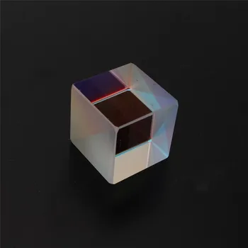 Куб Дефектен Кръст Дихроичная Призма RGB Комбинирующий Сплитер Стъклен Декор Квадратен X-Cube RGB Учебни Инструменти Украса