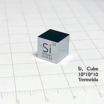 Куб от кремниевого метал плътност 10 мм 99.9999% от Нетните за събиране на елементи