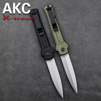 ЛЕНГРЕН AKC Сгъваем Нож алуминиева дръжка къмпинг открит нож EDC Висока Твърдост AUS-8 острието Тактически Военен Нож