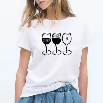 Летни потници с надпис Партньор на Вино Тениска Забавна тениска Дамска Модна Марка Женска тениска с къс ръкав