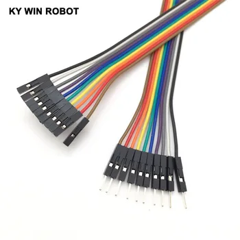 Линия DuPont 10 бр. 20 см 2,54 mm 1 P-1 P Пинов конектор за свързване на цветни макетного кабел Джъмпер за Arduino