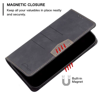Луксозен Модерен Магнитен Флип Калъф за телефон Xiaomi 11T Pro Mi 11i 10T Lite POCO M3 F3 X3 Слот за карти NFC Калъф за чантата