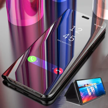 Луксозен флип калъф с умен огледало за Xiaomi Redmi 8A 8 Калъф за Xiaomi Redmi Note 8 Pro 8T 9 9S 7 На Redmi 9 9А 9В 7 7A Fundas
