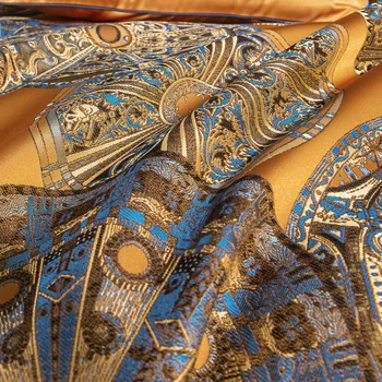 Луксозна Европейска Вила Комплект постелки от Коприна, Брокат с Жаккардовой бродерия От Египетски памук Чаршаф Покривки Чаршаф Калъфка
